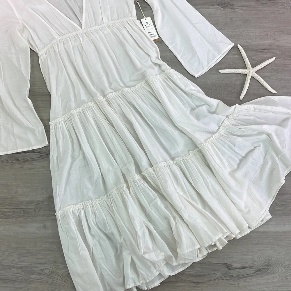 🔆BILLABONG🔆 WANDER LUST WHITE MAXI DRESS - Picture 8 of 15